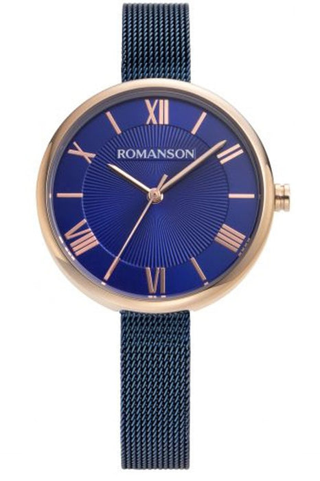 Romanson Damen Uhr RM8A48LLURA46R Quarz mit Webrahmenarmband