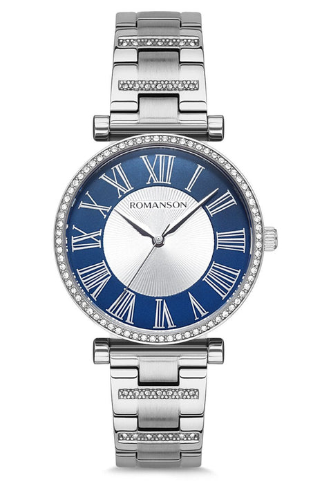 Romanson Damen Uhr RM9A13TLWWA4NW, Edelstahlgehäuse