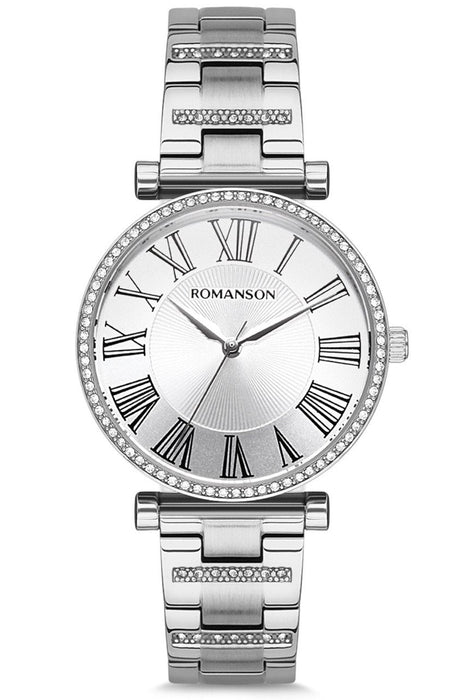 Romanson Damen Uhr RM9A13TLWWASNW Edelstahlgehäuse