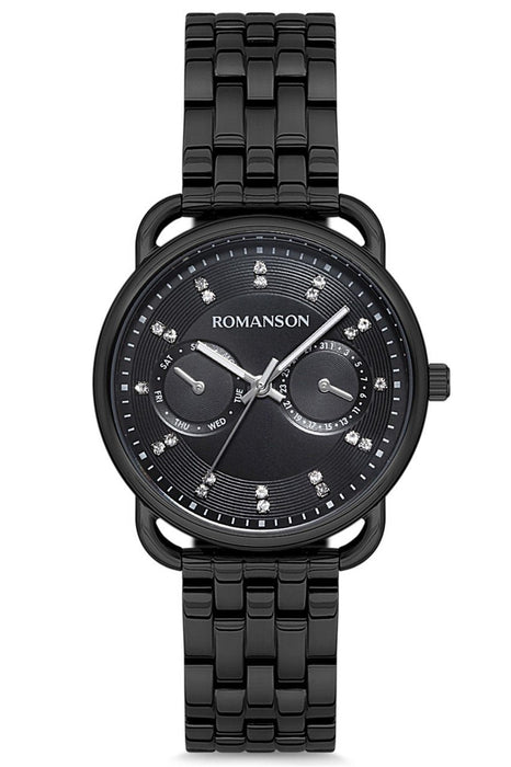 Romanson Damen Uhr RM9A16FLBBA32W Edelstahl Uhrwerk