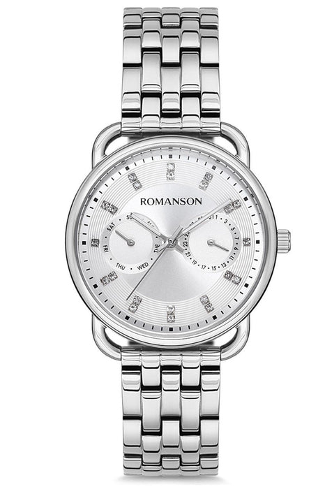 Romanson Damen Uhr RM9A16FLWWAS2W Edelstahlarmband