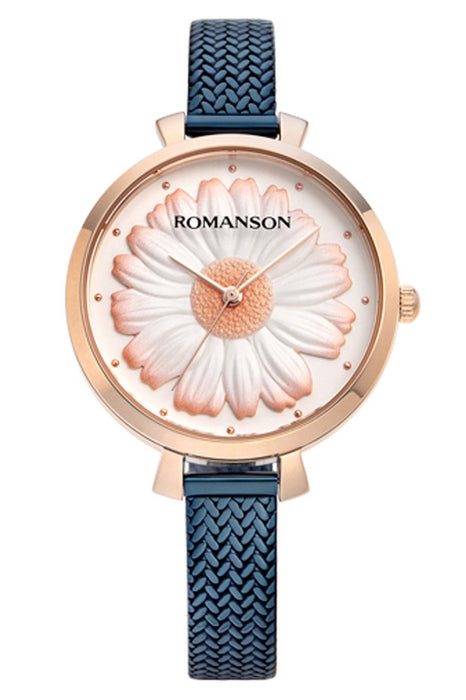 Romanson Damen Uhr Edelstahl Flechtarmband