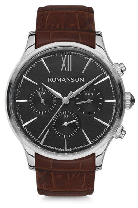 Romanson Herrenuhr TL8A25FMNWA32W Edelstahl Gehäuse