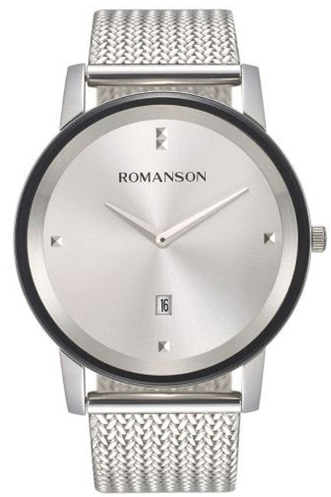 Romanson Herrenuhr TM8A23MMWWAS2W mit Edelstahlarmband