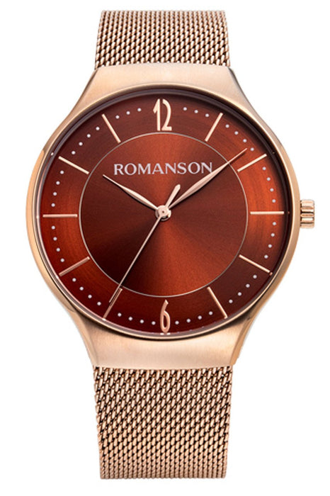 Romanson Damen Uhr geflochtenes Armband