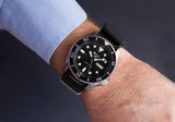 Seiko 5 Sports SRPD55K3 Herrenuhr mit Stoffarmband – 42 mm