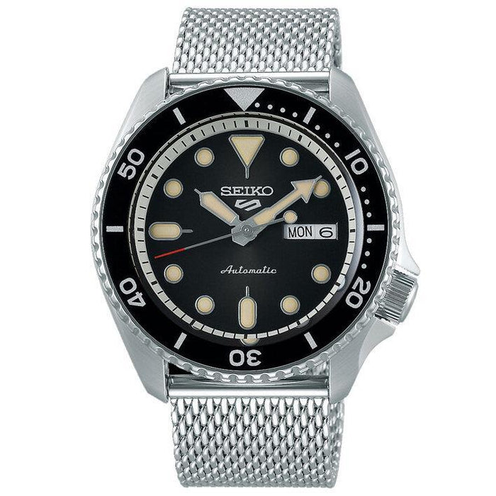 Seiko 5 Sports SRPD73K Automatik Herrenuhr mit Mesh-Armband