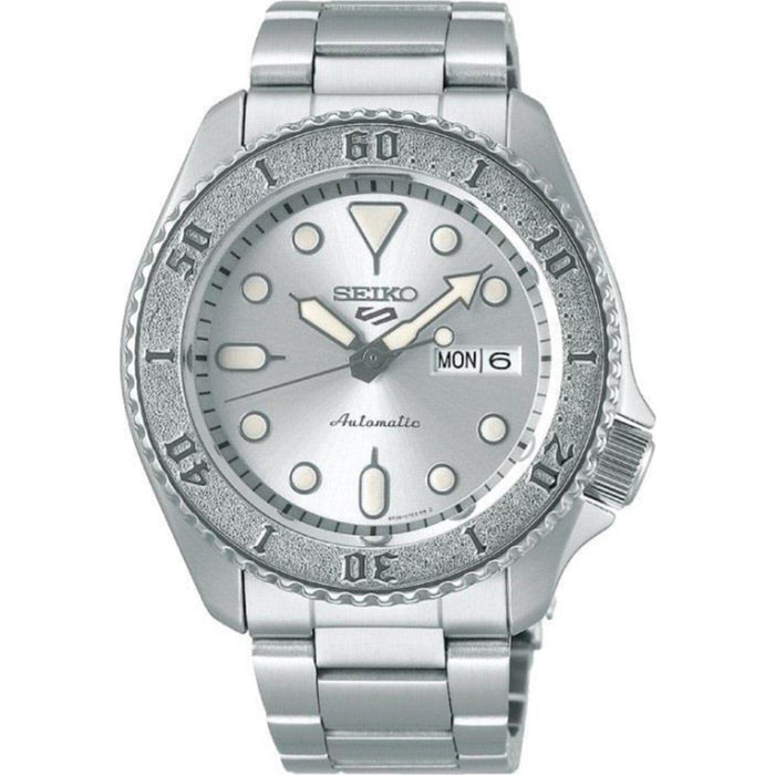 Seiko 5 Automatik Herrenuhr Edelstahl blau