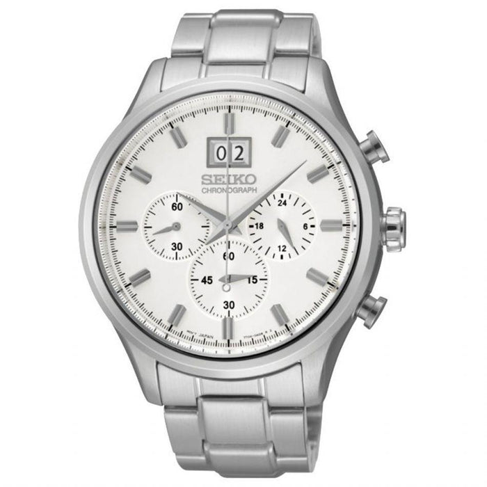 Seiko SPC079P Chronograph Herrenuhr Edelstahl