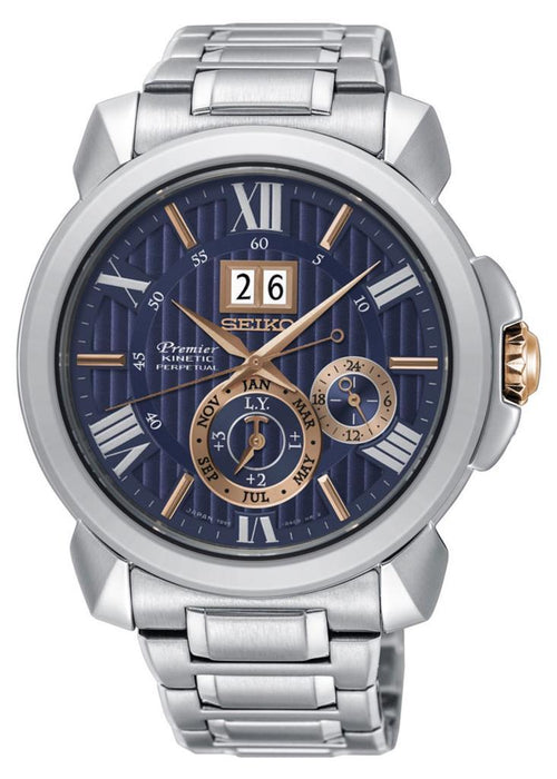 Seiko Premier SNP153P Herrenuhr mit Lederarmband