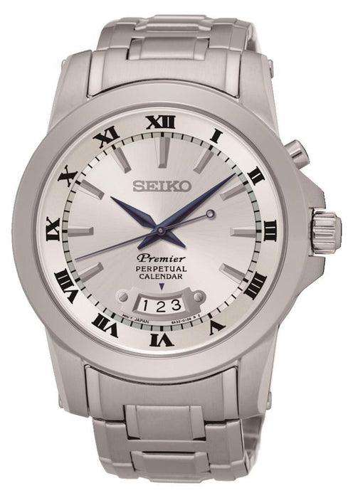 Seiko Premier SNQ145P1 Herrenuhr Edelstahl Quarz
