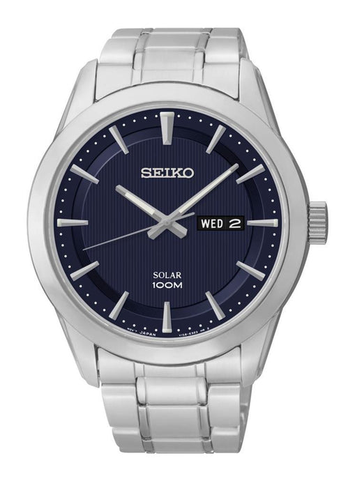 Seiko Solar SNE361P Herrenuhr – Edelstahlgehäuse