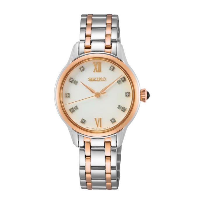 Seiko SRZ542P Damenuhr mit Edelstahlarmband