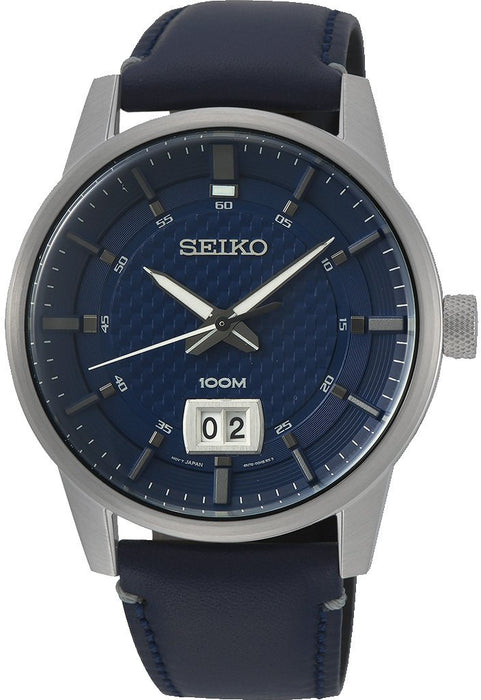 Seiko SUR287P1 Herrenuhr Edelstahl & Leder