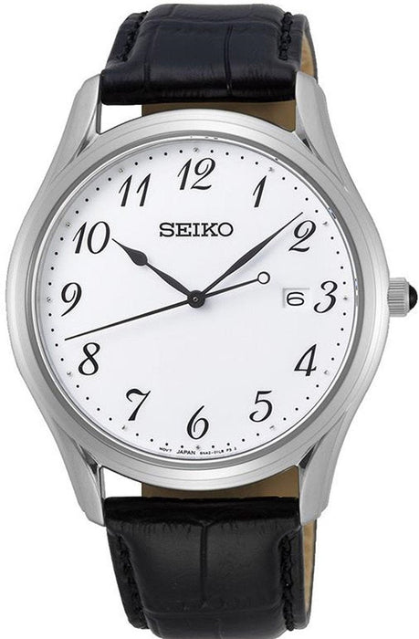 Seiko SUR303P1 Herrenuhr Edelstahl & Leder