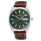 Seiko SUR449P Herrenuhr mit Lederarmband – 40 mm