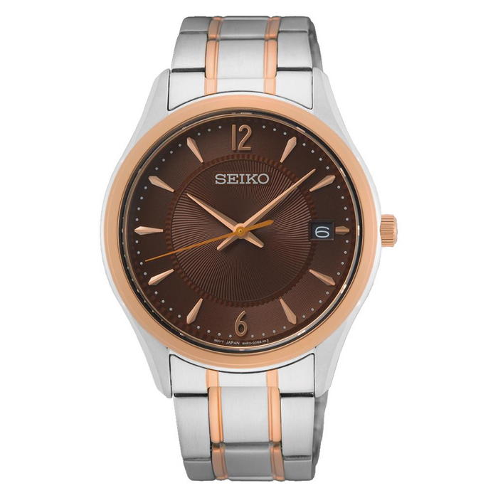 Seiko SUR470P Herrenuhr mit Lederarmband
