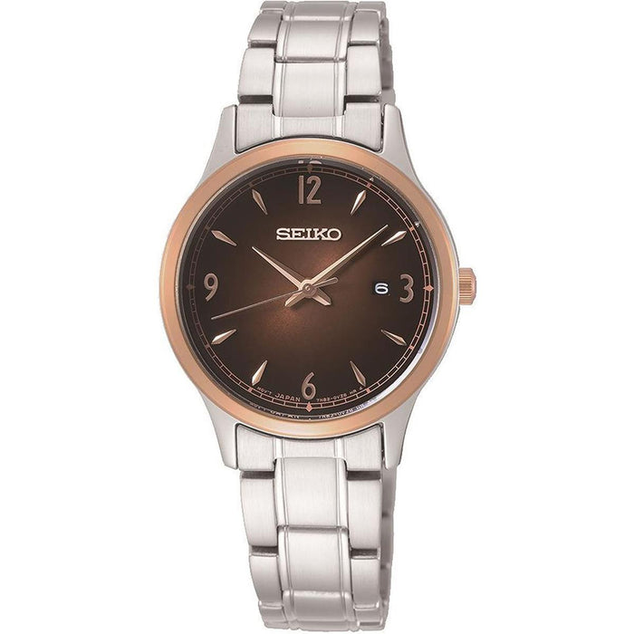 Seiko SXDH02P1 Damen Uhr – Edelstahl & Quarz