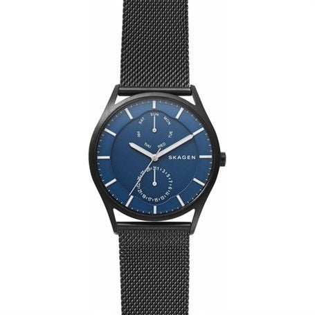 SKAGEN SKW6450 Herrenuhr Dunkelblau Geflochtenes Armband