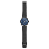 SKAGEN SKW6450 Herrenuhr – 40 mm Geflochtenes Armband Dunkelblau
