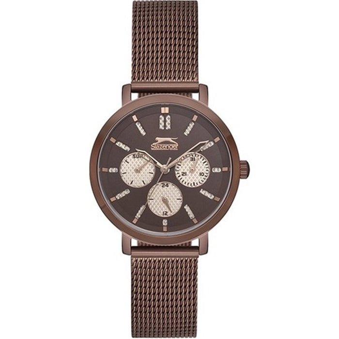 Slazenger Damen Uhr mit Webrahmen und Edelstahlgehäuse