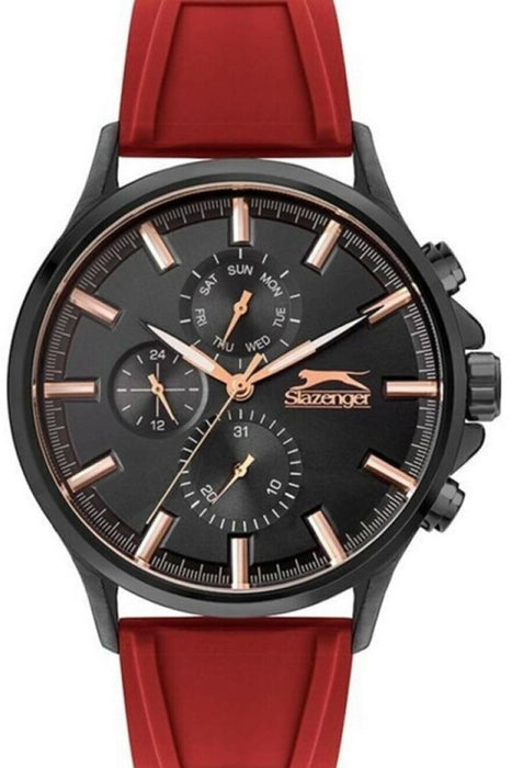 Slazenger Herren Uhr rot Silikonarmband
