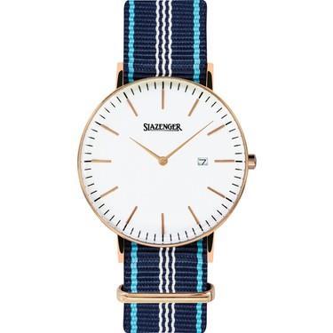 Slazenger Herren Retro Uhr – Edelstahl & Leder