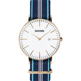 Slazenger Herren Retro Uhr – Edelstahl & Leder