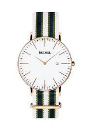 Slazenger Herrenuhr mit Textilarmband im Retro-Design