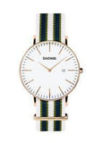 Slazenger Herrenuhr mit Textilarmband im Retro-Design
