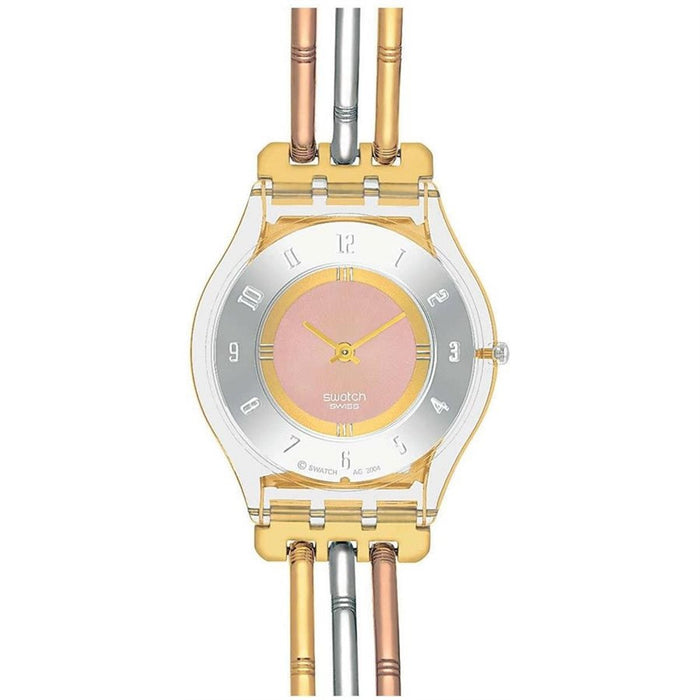 Swatch SS08K101A Damen Uhr mit Silikonarmband