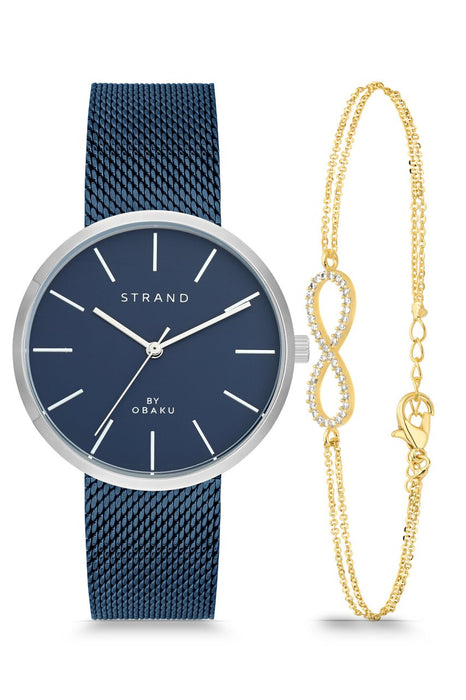 Obaku Damen Uhr S700LXCLML mit Lederarmband