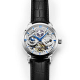 Stuhrling Automatik Skelett Herrenuhr 47mm – Dualzeit & Exklusives Design