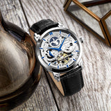 Stuhrling Automatik Skelett Herrenuhr 47mm – Dualzeit & Exklusives Design