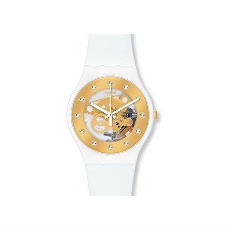Swatch SUOZ148 Damen Uhr mit Silikonarmband