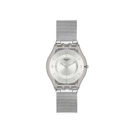 Swatch SFM118M Damen Uhr mit Silikonarmband