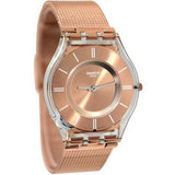 Swatch SFP115M Damenuhr, farbiges Silikonarmband