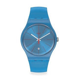 Swatch SUOS401 Lagoonazing Unisex Uhr mit Silikonarmband