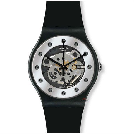 Swatch SUOZ147 Herrenuhr mit Silikonarmband