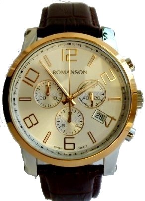 ROMANSON TL0334HM1JAS6R Herrenuhr Edelstahl Quarz