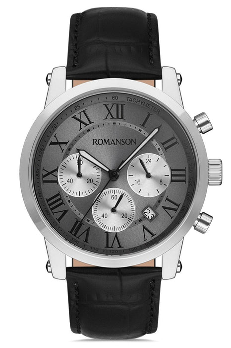 ROMANSON TL0334HM1WBA5B Herrenarmbanduhr Edelstahl
