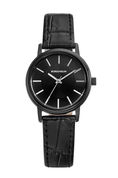 ROMANSON TL4259LL1BB32W Herrenuhr mit Lederarmband