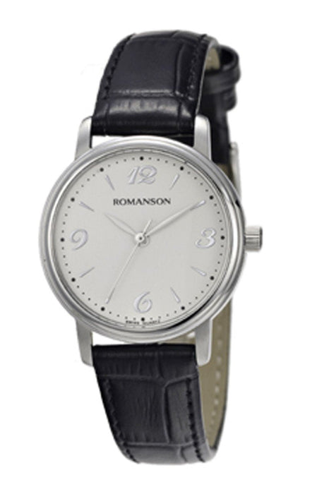 ROMANSON TL4259LL1WA12W Herrenuhr mit Lederarmband