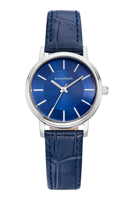 ROMANSON TL4259LL1WB42W Herrenarmbanduhr Lederarmband