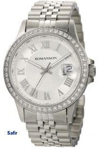 ROMANSON TM0361QM1WAS2W Herrenuhr mit Edelstahlarmband