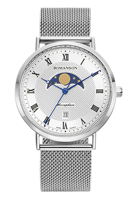 ROMANSON Herrenuhr TM1B24FM1WAS5U Edelstahl
