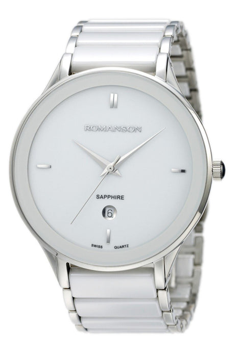 ROMANSON Herrenuhr TM4236MM2WA12W mit Edelstahlarmband