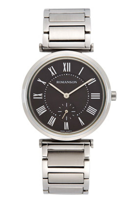 ROMANSON Herrenuhr TM6A36MMWDA3R3 – Edelstahl und Schwarz