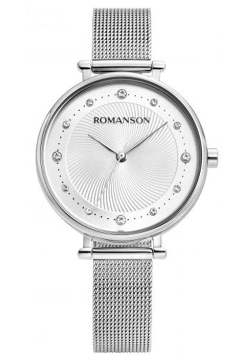 Romanson Herren Uhr TM8A45LLWWAS2W Edelstahlgehäuse