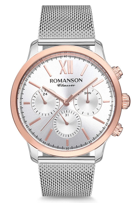 Romanson Herrenuhr TM9A22FMWJAS6R mit Lederarmband